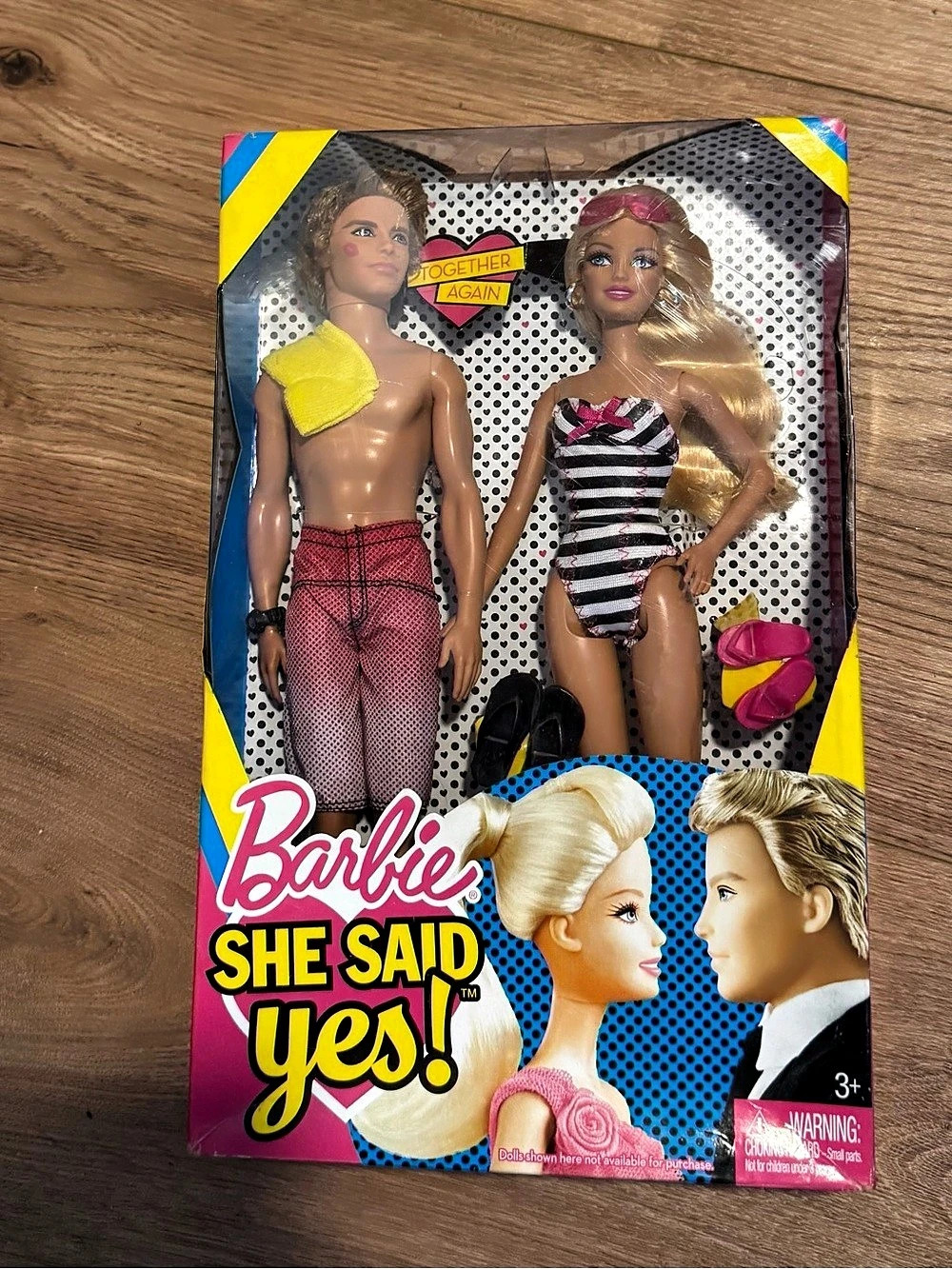 Barbie She Said Yes! Wedding Doll Set Pink & Black Like New
